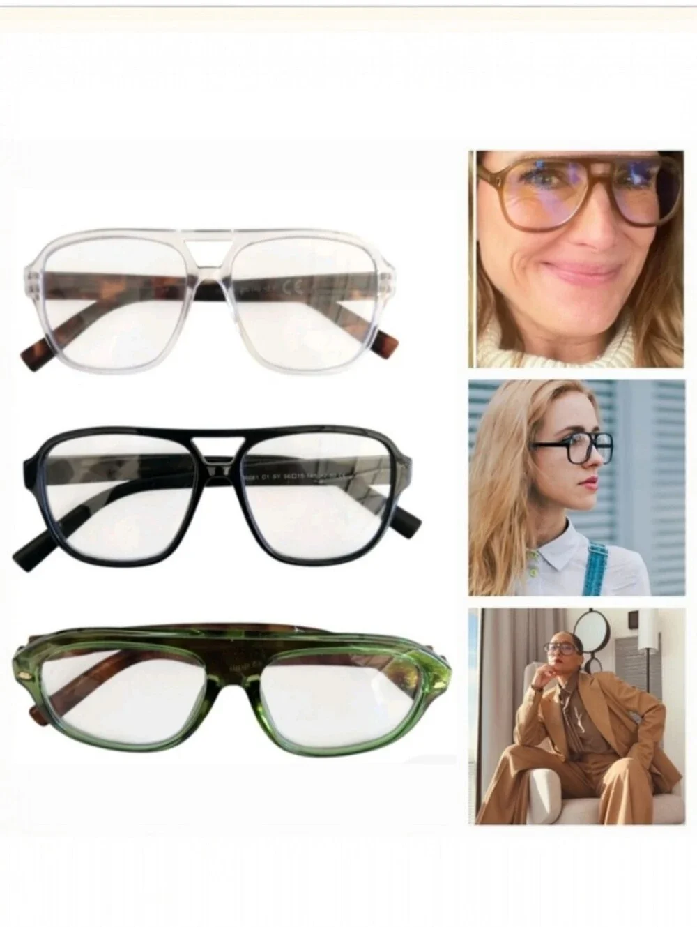 3 Pack NEW Aviator Oversized Reading Glasses Blue Light Block +2.50